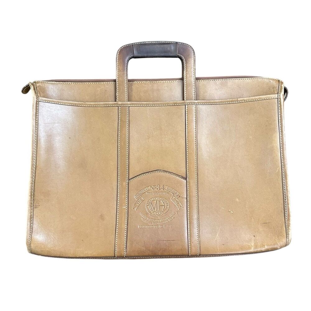 Vintage Marley Hodgson GHURKA Expediter No 34 Brown Leather Briefcase